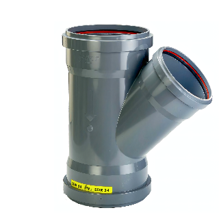 PVC T-stuk 45° 630 x 315 SN4 3M