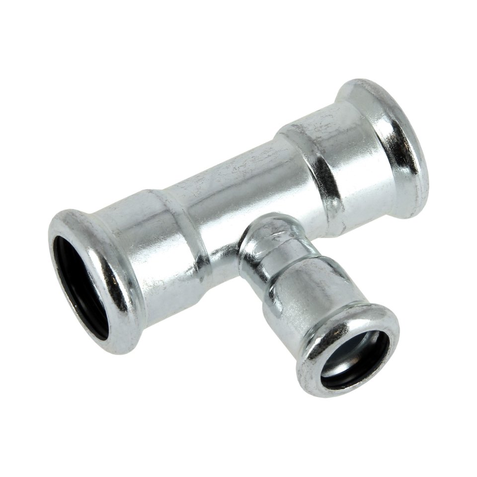 BONFIX M-Press Staalverzinkt T-stuk vergroot 18 x 22 x 18