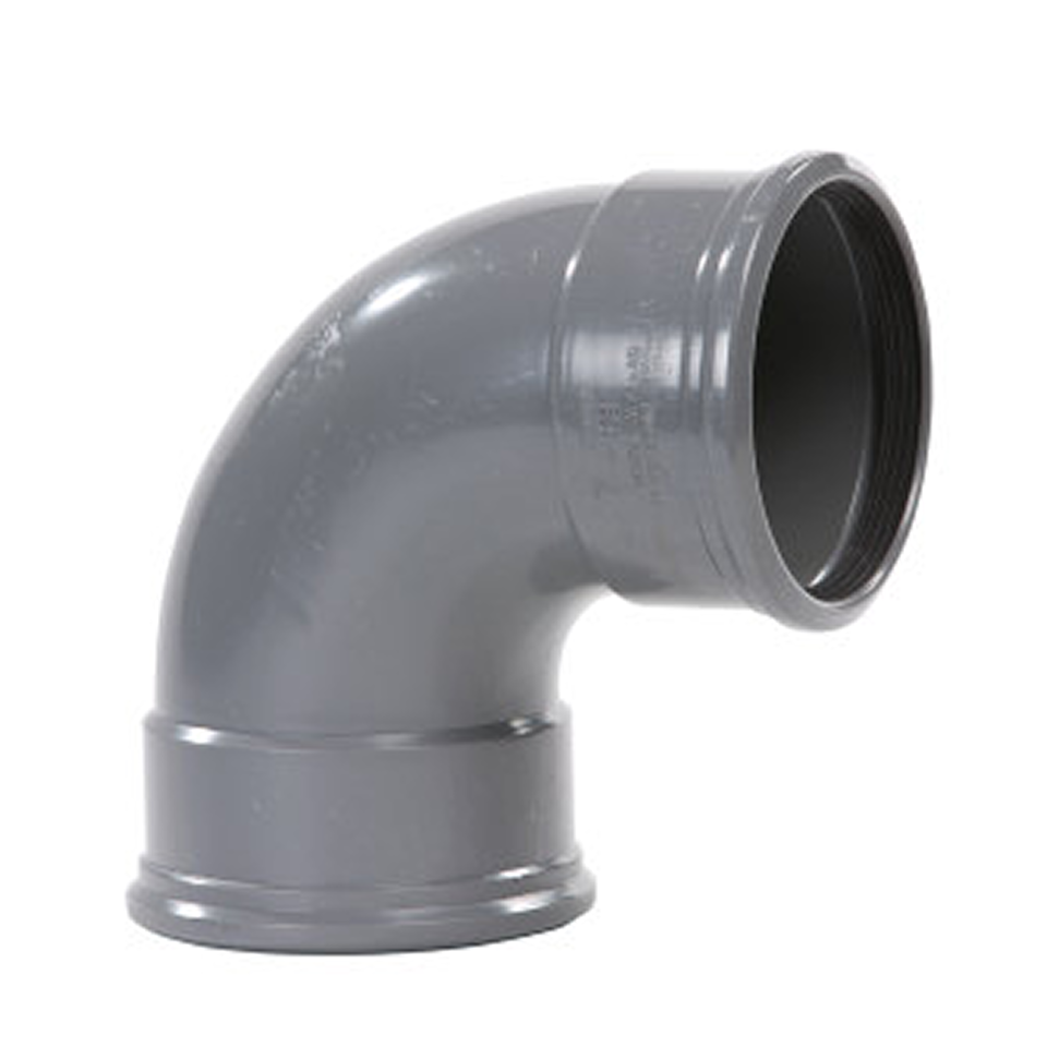 Pipelife pvc bocht m/m 160 87° sn4 gr