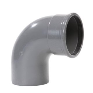 Pipelife pvc bocht m/s 110 87° sn4 gr
