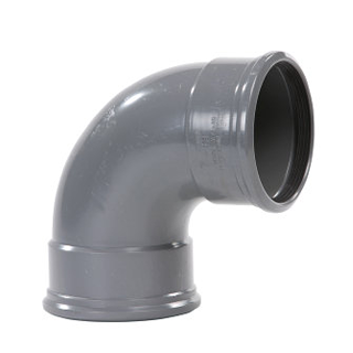Pipelife pvc bocht m/m 110 87° sn4 gr