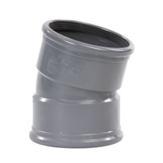 Pipelife pvc bocht m/m 200 15° sn4 gr