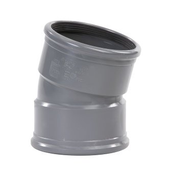 Pipelife pvc bocht m/m 110 15° sn4 gr