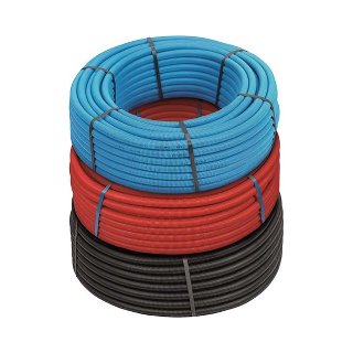 HENCO PEX/Alu 16x2,0 Mantel R=100m Zwart
