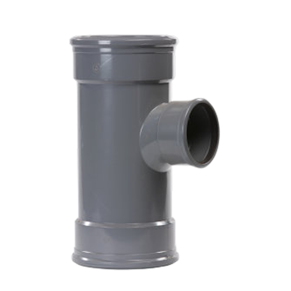 Pipelife pvc t-stuk m/m 160-110 90° sn4 gr