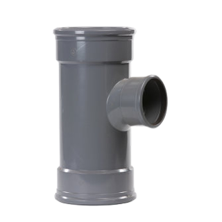 Pipelife pvc t-stuk m/m 160-110 90° sn4 gr