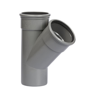 Pipelife pvc t-stuk m/s 160 45° sn4 gr