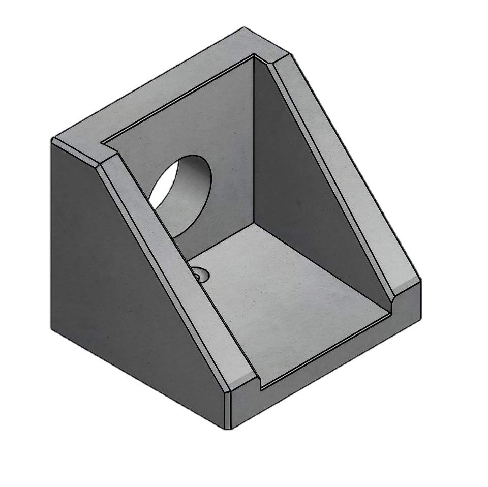 Uitstroombak beton met steekmof Ø 125 mm, 460 x 450 x 440mm
