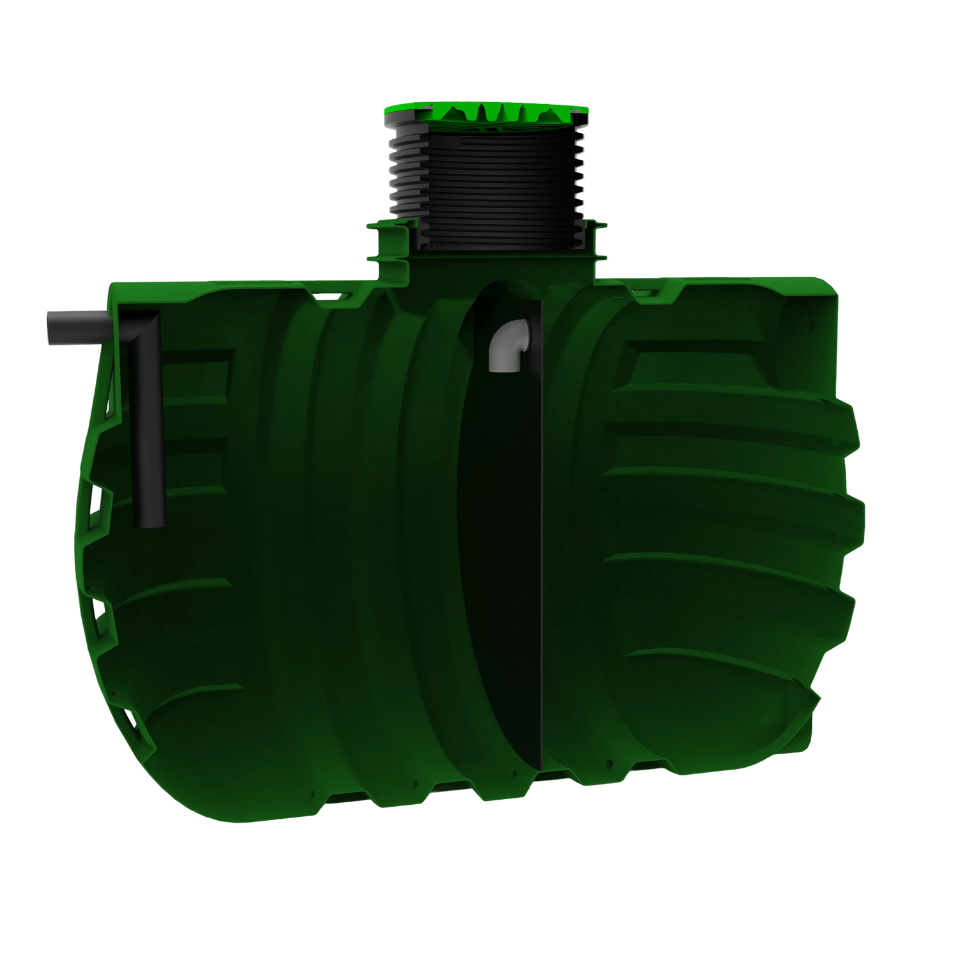 MW Septictank polyetheen, 2- kamersysteem 6000 liter