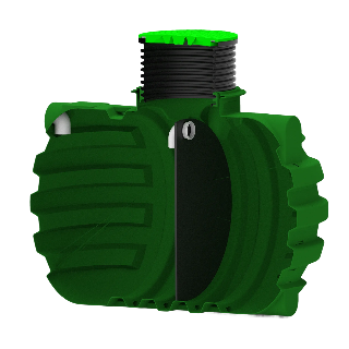 MW Septictank polyetheen, 2-kamersysteem 2600 liter