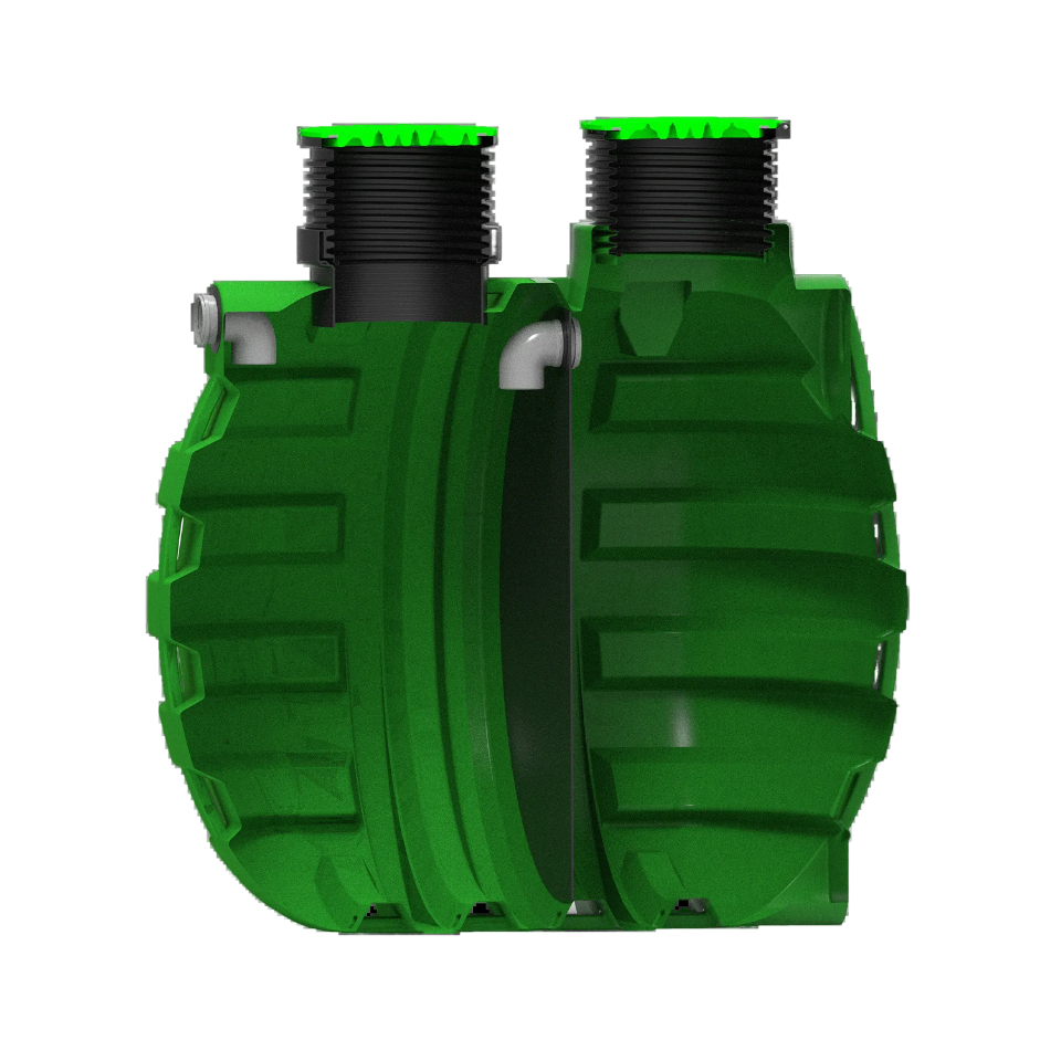 MW Septictank polyetheen, 2-kamersysteem 8000 liter