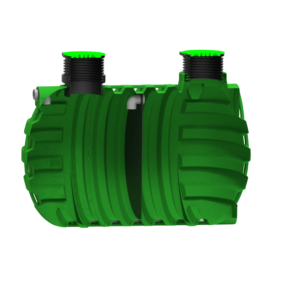 MW Septictank polyetheen, 2-kamersysteem 10000 liter