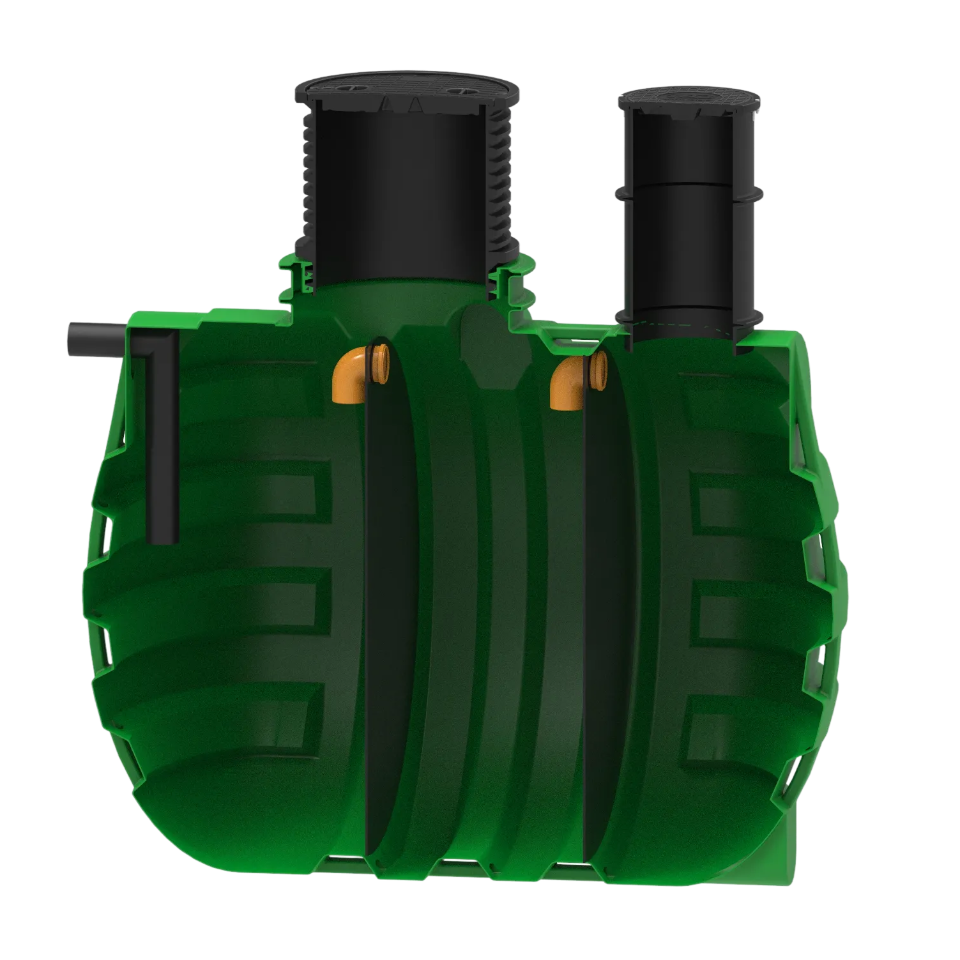 MW Septictank polyetheen, 3-kamersysteem 5000 liter