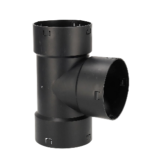 PP klik T-stuk 90°, 160 mm, voor drainagebuis