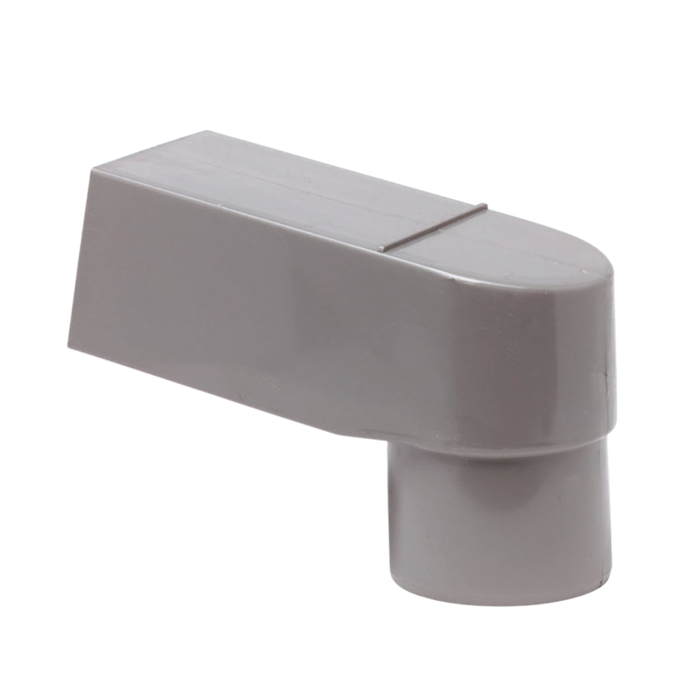 Dyka PVC HWA stadsuitloop 60x80, Ø70-80 buis, grijs