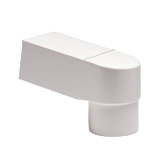 Dyka PVC HWA stadsuitloop 60x100, Ø70-80 buis, wit