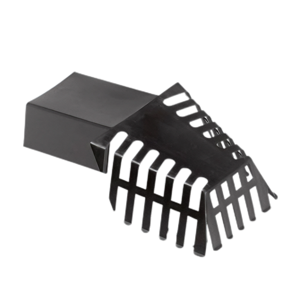 Dyka PE Bladvanger Type U 60x100 Zwart