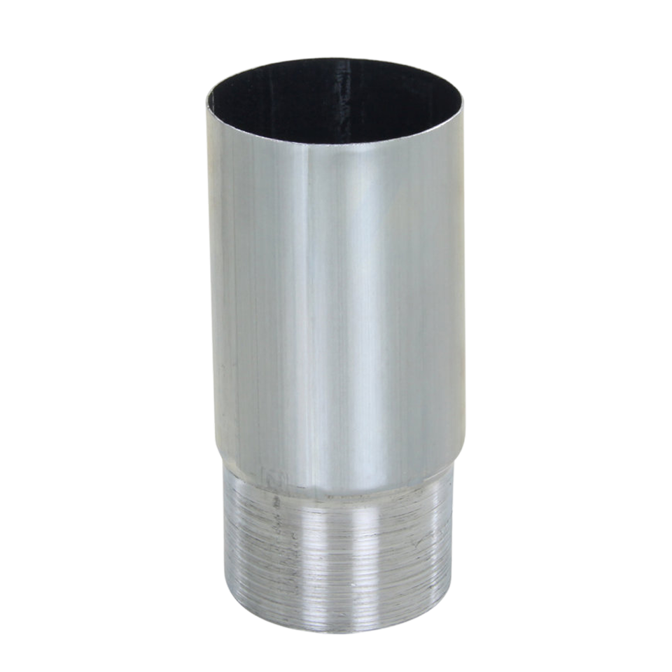 Zink hwa verlengde mof 100mm, mof x verjongd spie