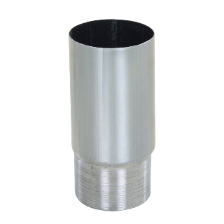 Zink hwa verlengde mof 100mm, mof x verjongd spie