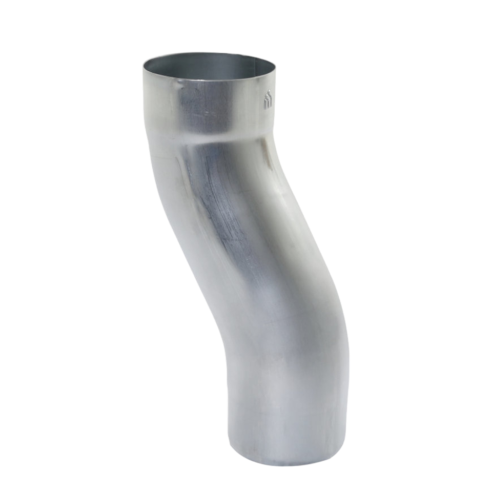 Zink hwa sprongbocht 100mm, mof x spie