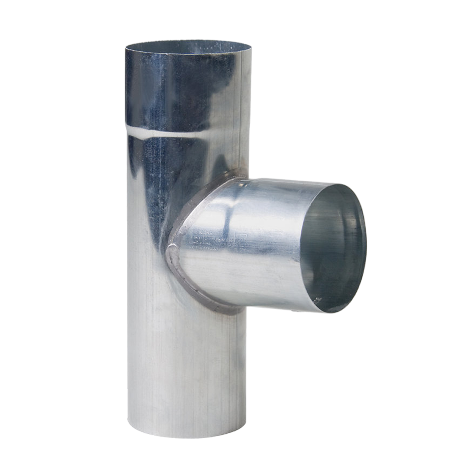 Zink hwa T-stuk 80mm, 87° mof x spie
