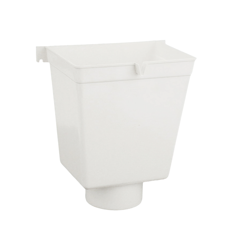 Wavin PVC Vergaarbak 100mm, wit, model II