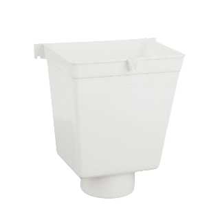 Wavin PVC Vergaarbak 100mm, wit, model II