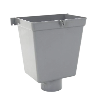 Wavin PVC Vergaarbak 70mm, grijs, model II
