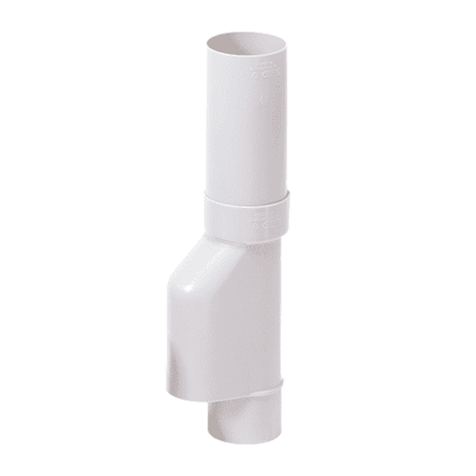 PP Bladscheider 80mm, voor Standleiding, wit