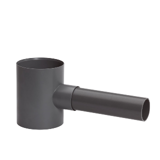 Hwa regenton vulautomaat, pvc, grijs, 70/80 x 40 mm