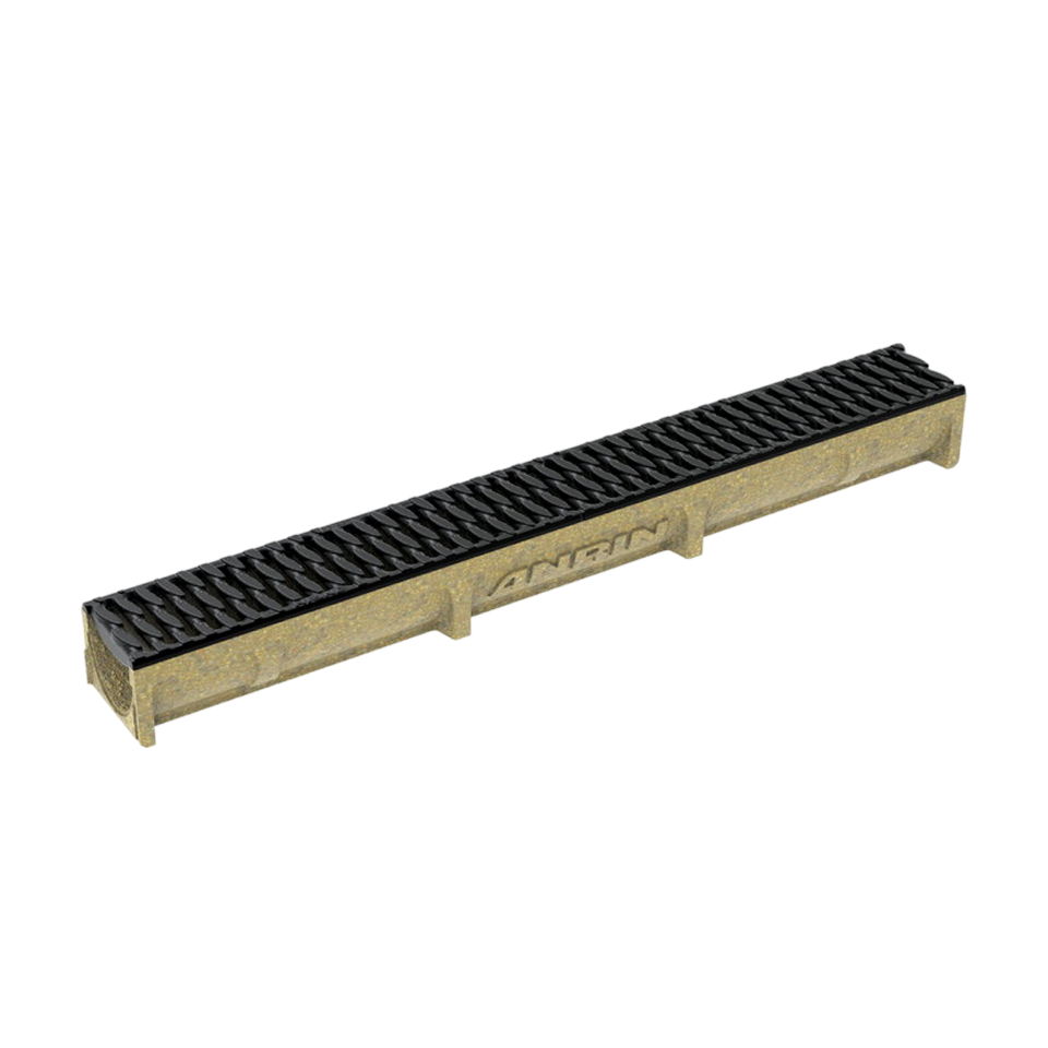 Anrin lijngoot, SELF-100, incl. poly-sleufrooster, L= 1M