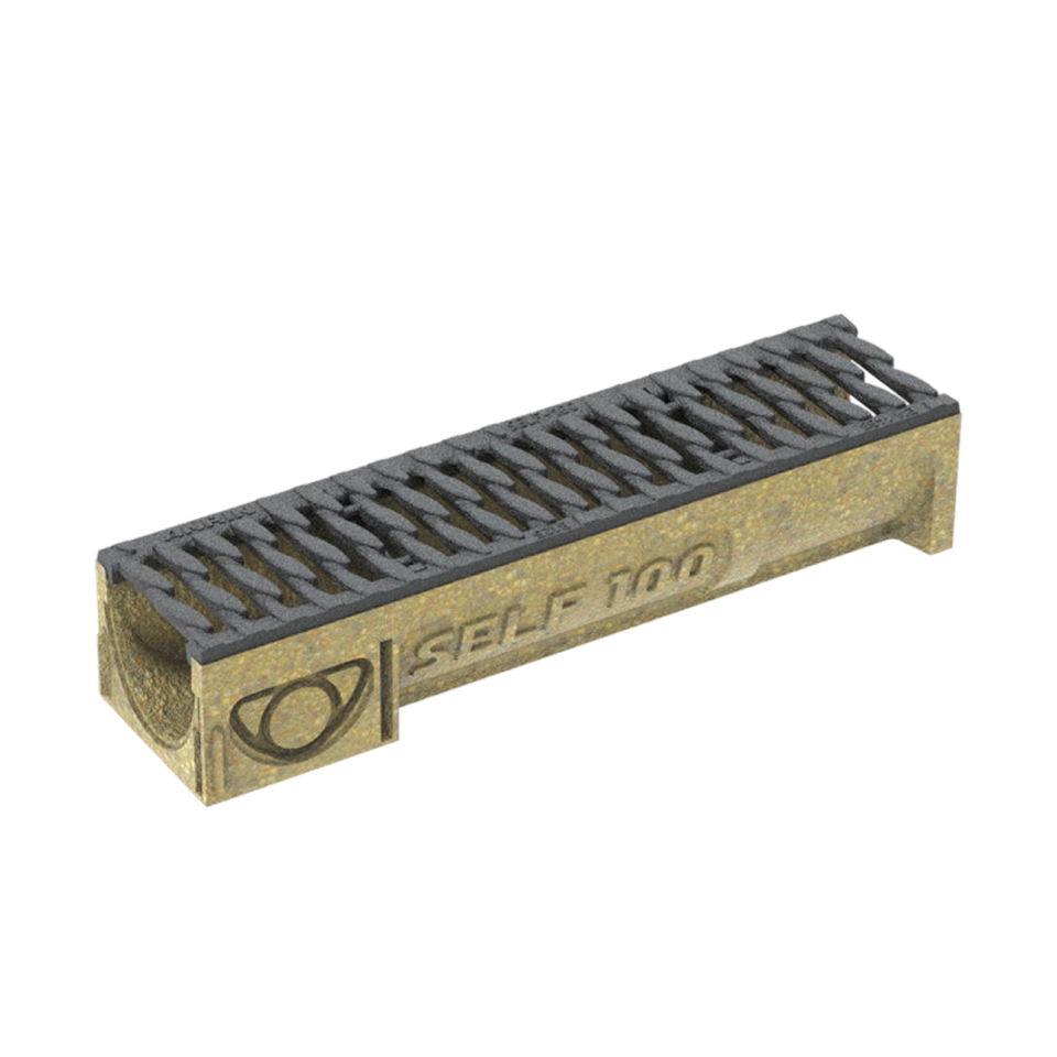 Anrin lijngoot, SELF-100, incl. poly-sleufrooster L=0.50M