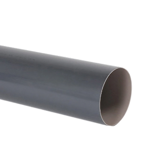 NICOLL Techtan PVC-Ti HWA buis 100mm L = 4m gemofd antraciet