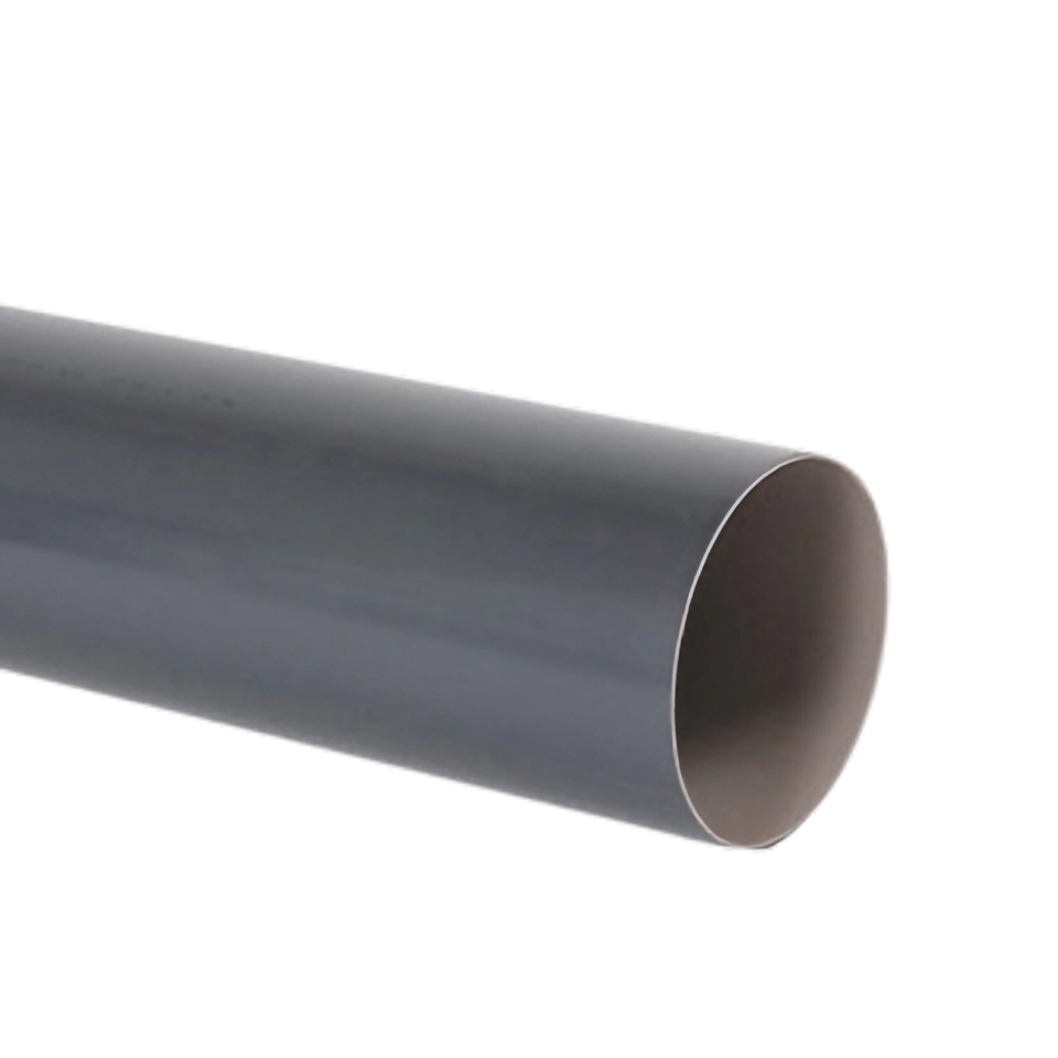 NICOLL Techtan PVC-Ti HWA buis 80mm L= 2m antraciet