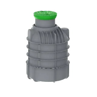 MW Regenwatertank verticaal, 1700 L, Ø1300 x 2050 mm