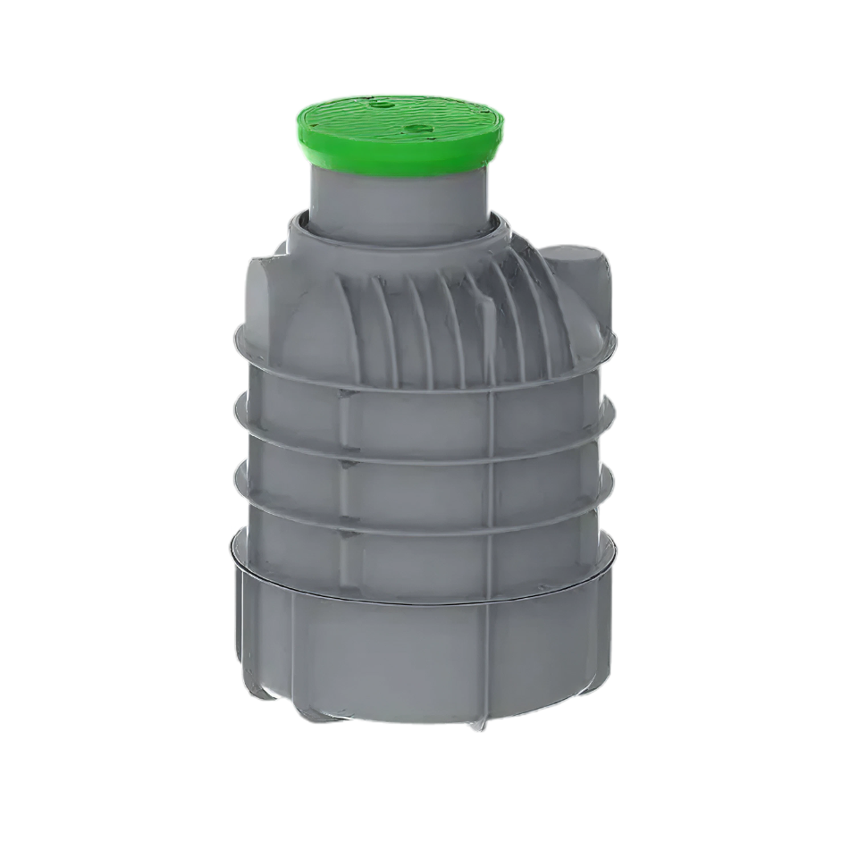 MW Regenwatertank verticaal, 1700 L, Ø1300 x 2050 mm