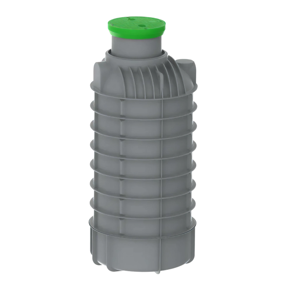 MW Regenwatertank verticaal, 2800 L, Ø1300 x 3050 mm