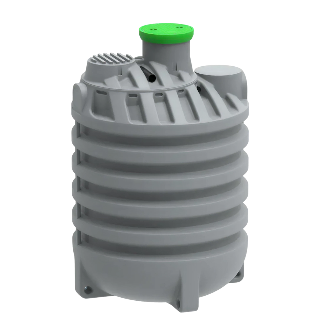 MW Regenwatertank verticaal, 10.000 L, Ø2300 x 3500 mm