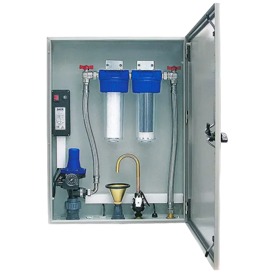 Regenwaterpompunit, type ERCU Silent, onderaansluiting