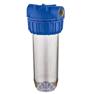 3-del filter 10" - 1" aansl. Incl beugel en sleutel