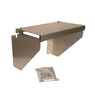 Wandbevestigingsplateau RVS, t.b.v. inox pompen