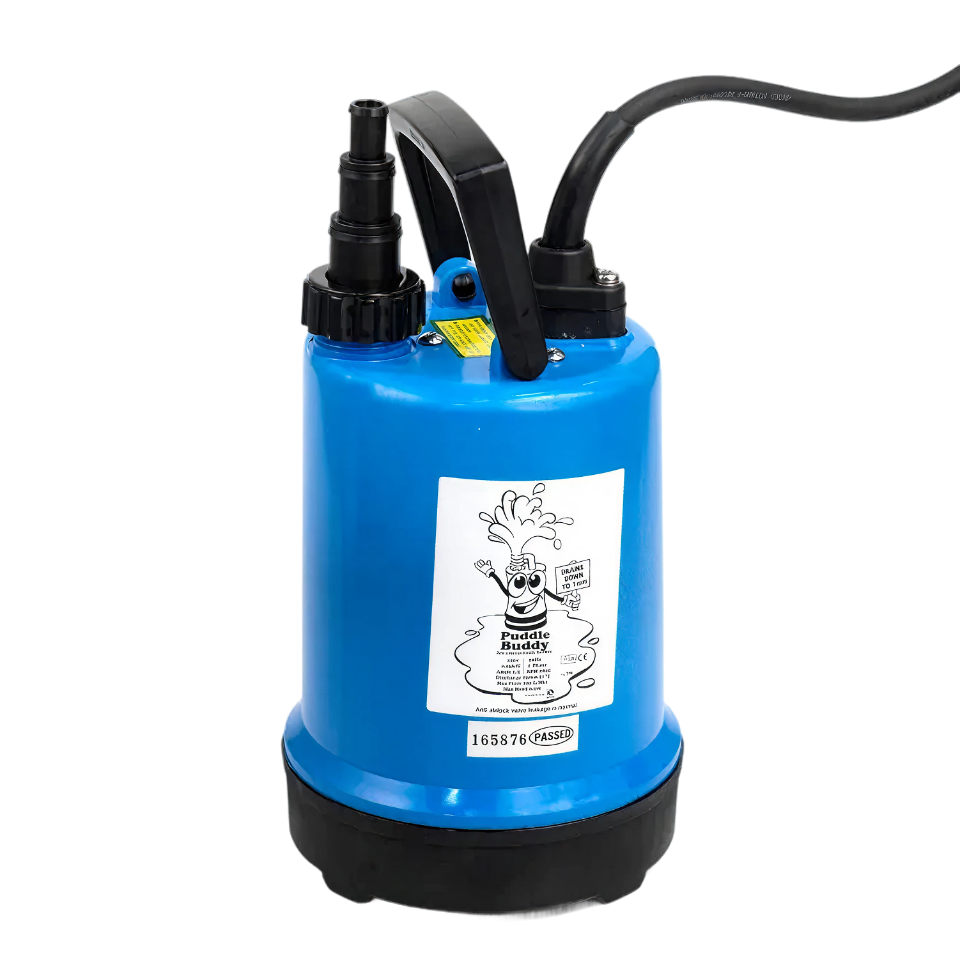 Puddle buddy dompelpomp, vlakzuig, zonder vlotter, 230V