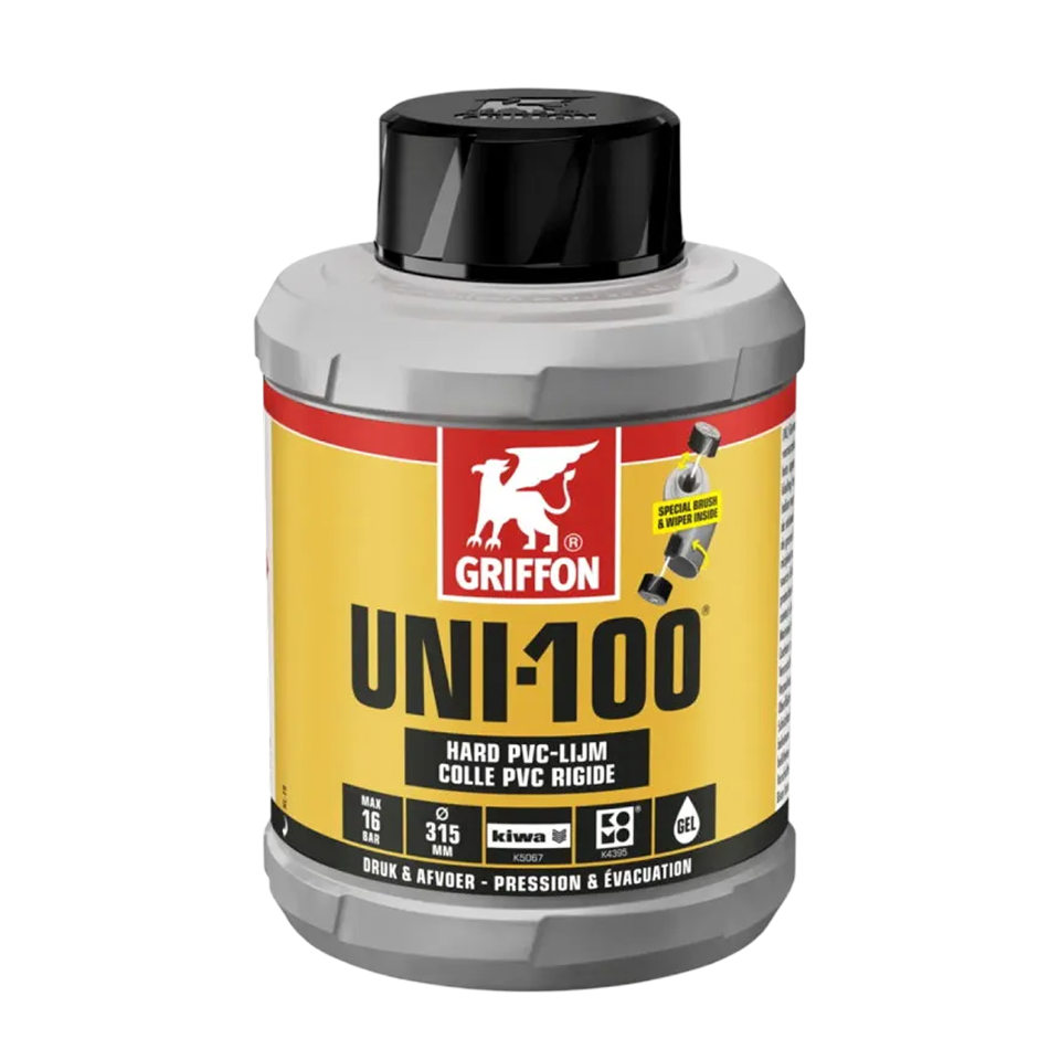Griffon Uni 100, hard pvc lijm, 500 ml