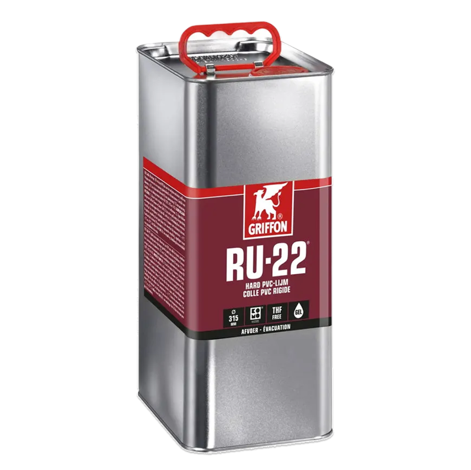 Griffon hard pvc lijm, RU-22, blik à 5000 ml