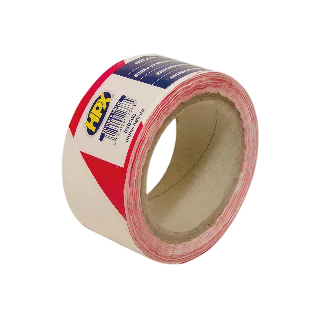 Afzetlint rood/wit 5cm x 100m