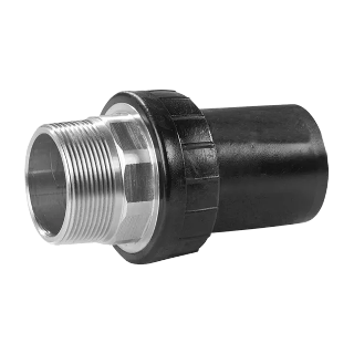 PE100 UAN elektrolas adapter messing bt.dr. d125x4'' SDR11