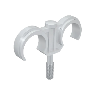 26-30 mm Inslagclip dubbel Nylon