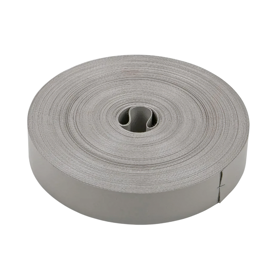 Kunststof ophangband, 50mm, grijs, rol 50 mtr