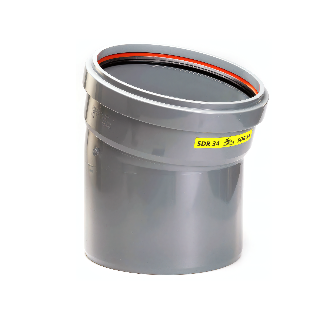 PVC Bocht 15° 250 SN4 M/S