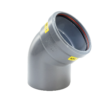 PVC Bocht 45° 315 SN4 M/S